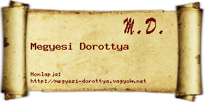 Megyesi Dorottya névjegykártya